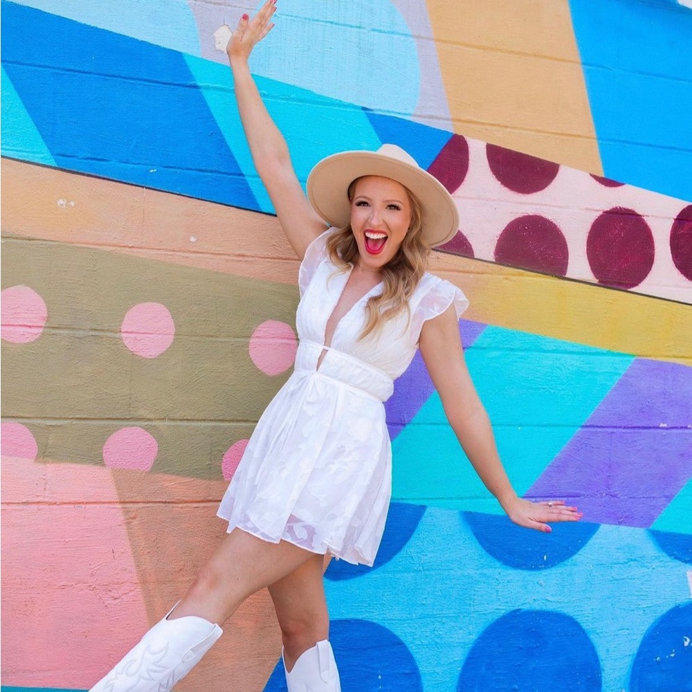 White Lulu’s Romper